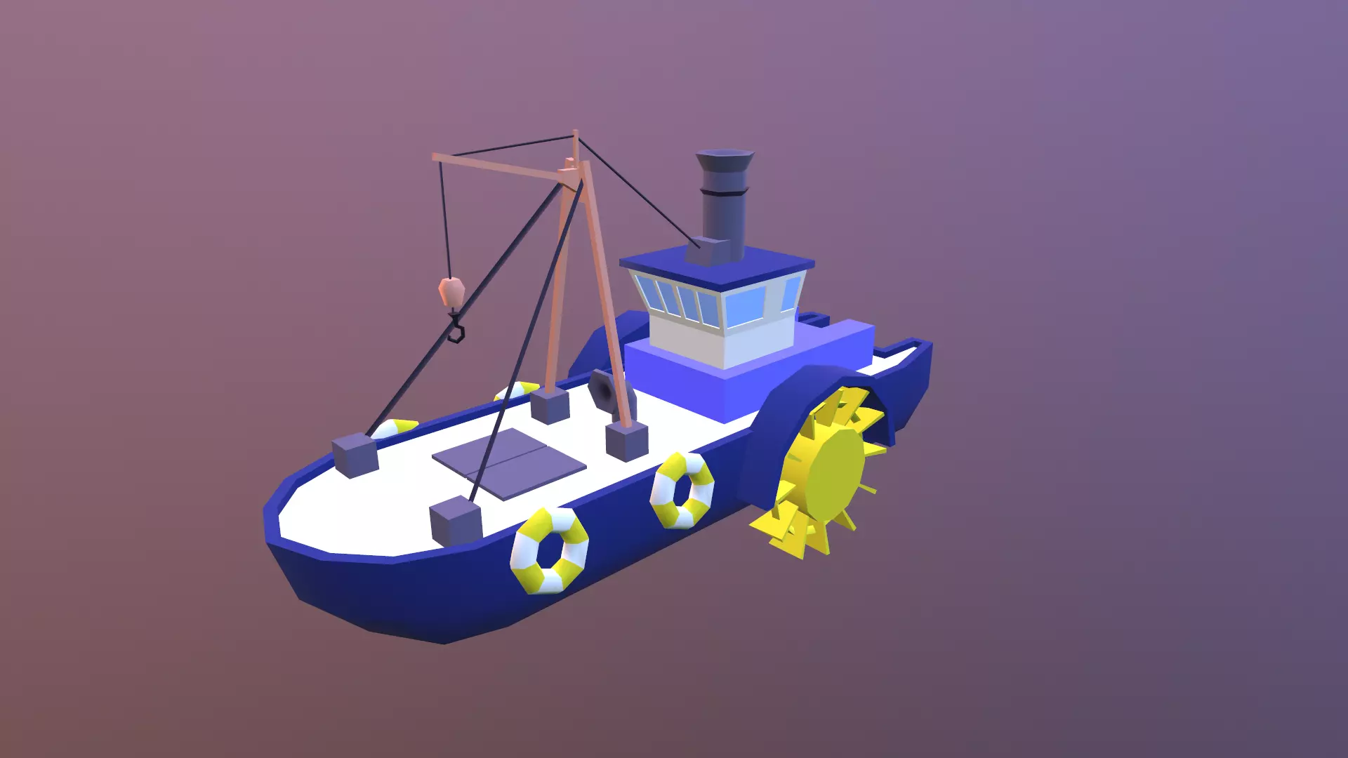 Low poly ships pack Low-poly 3D model_0