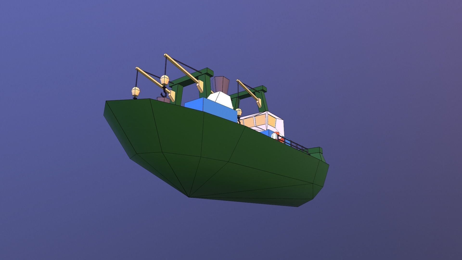 Low poly ships pack Low-poly 3D model_25
