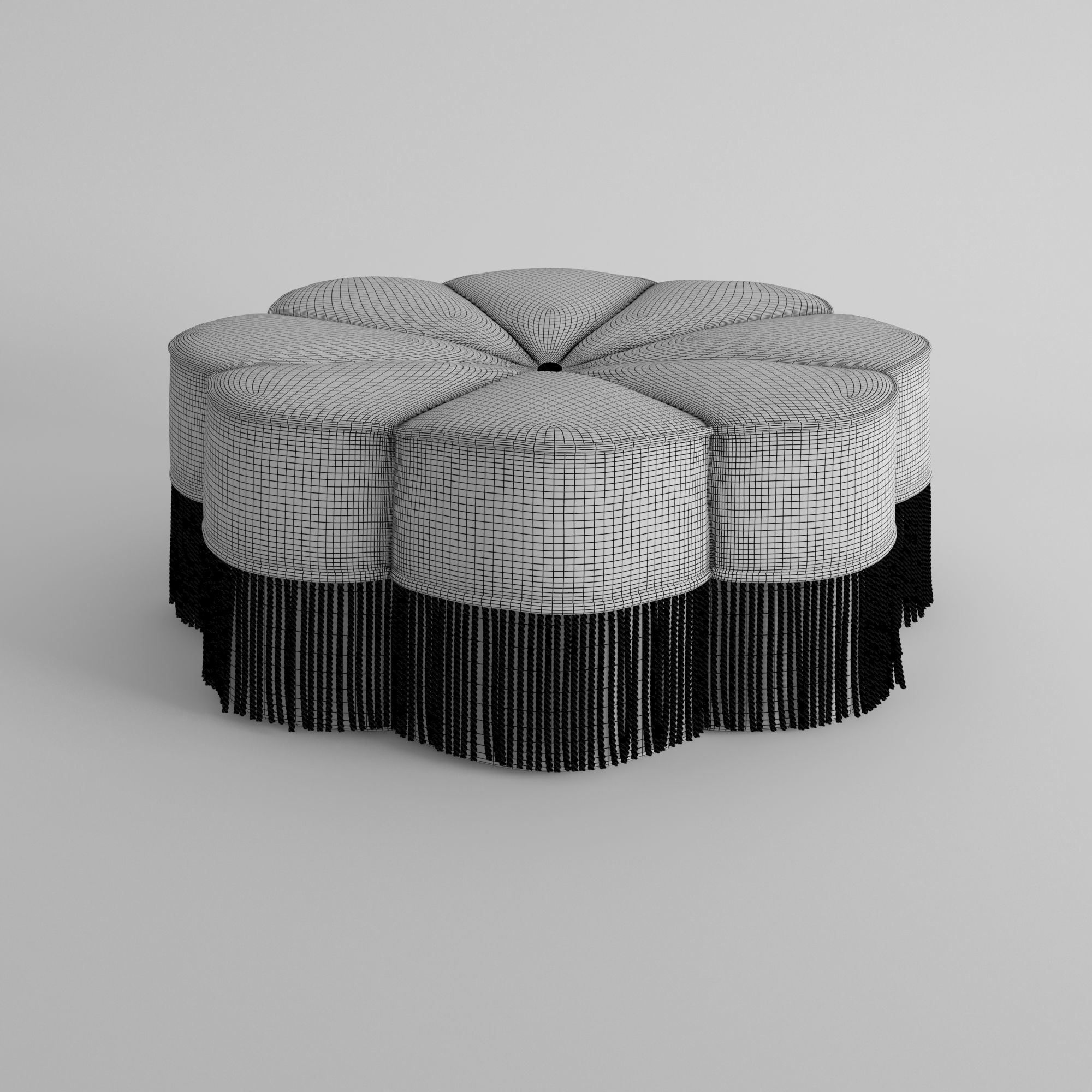 Tanith Flower Ottoman 3D model_4