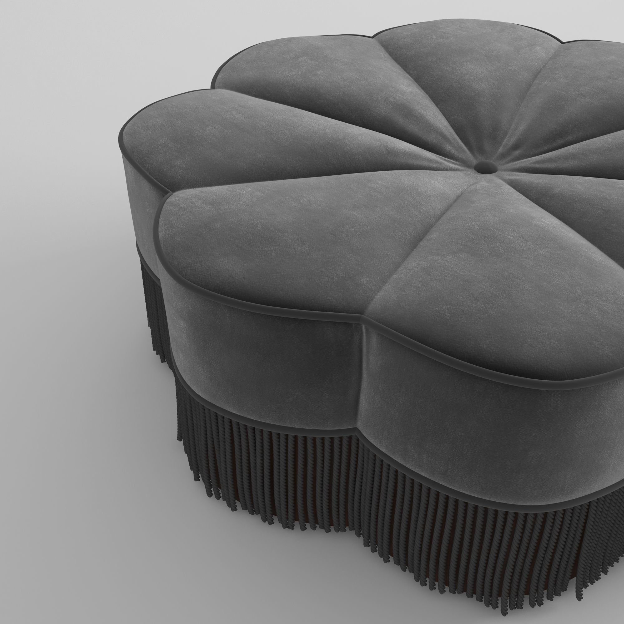Tanith Flower Ottoman 3D model_2