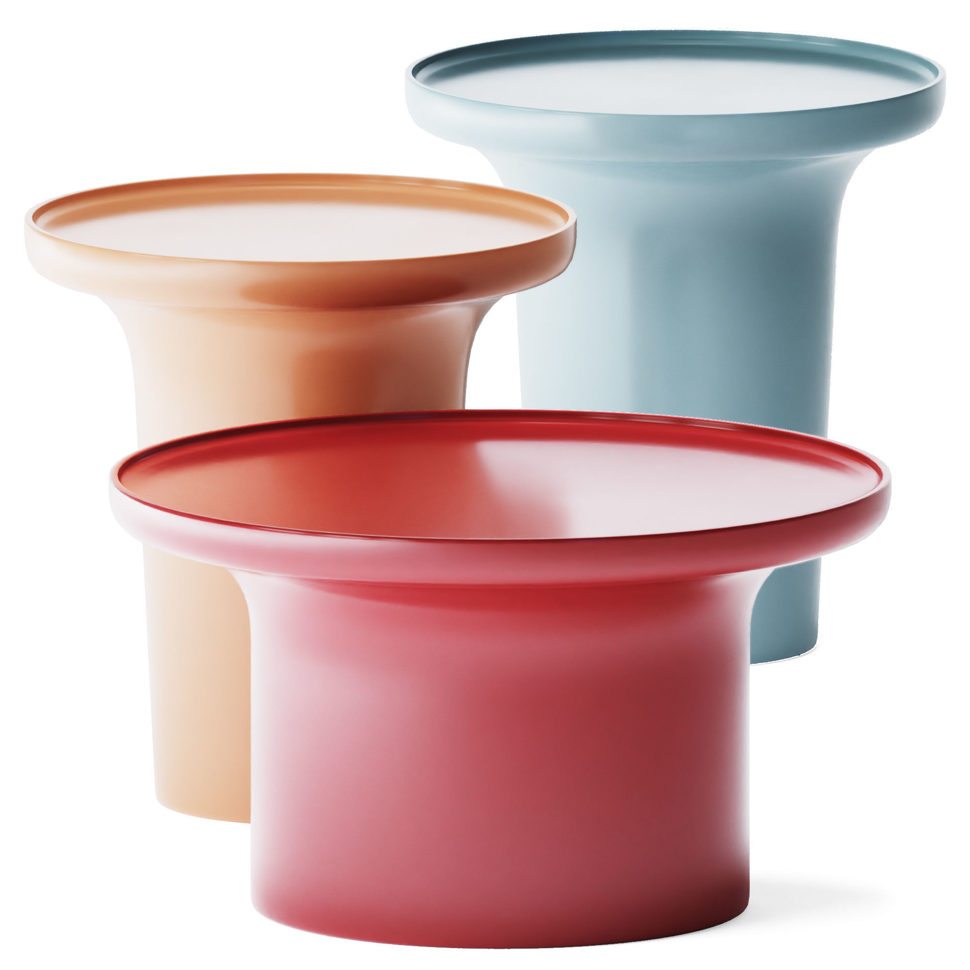 Colvene Lacquer Coffee Table by AM PM 3D model_1