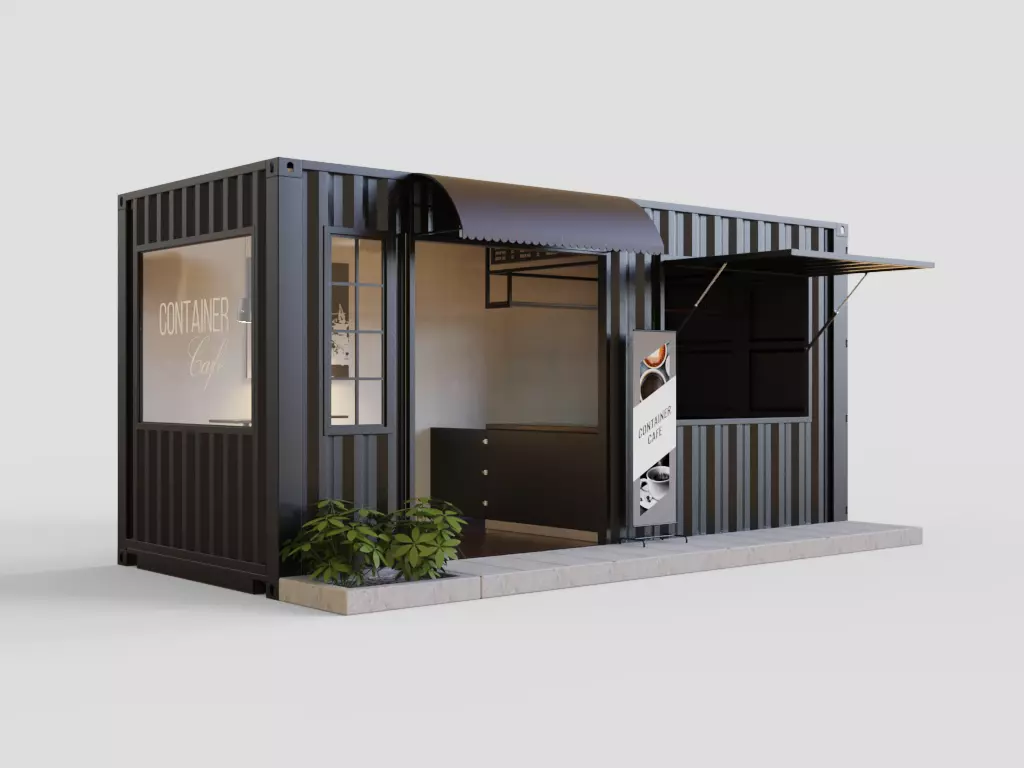 Container Cafe 2 3D model_0