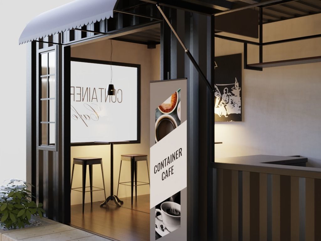 Container Cafe 2 3D model_5