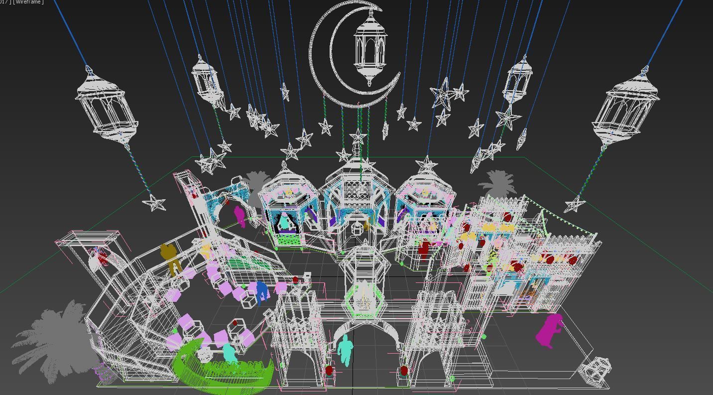 Ramadan Mall Decoration 002 3D model_16