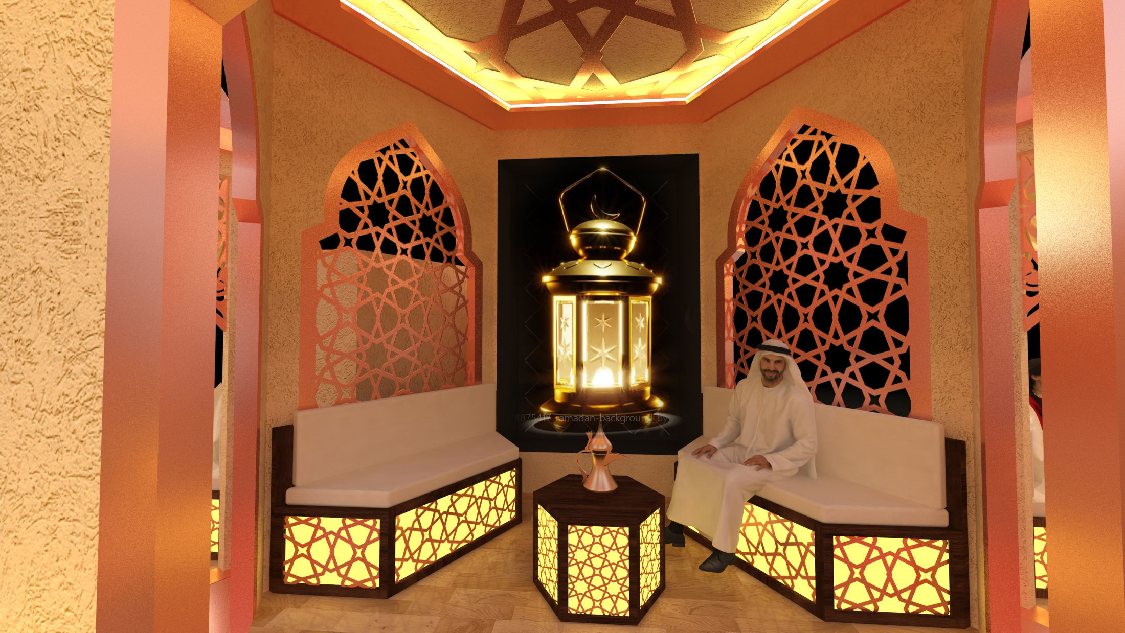 Ramadan Mall Decoration 002 3D model_8