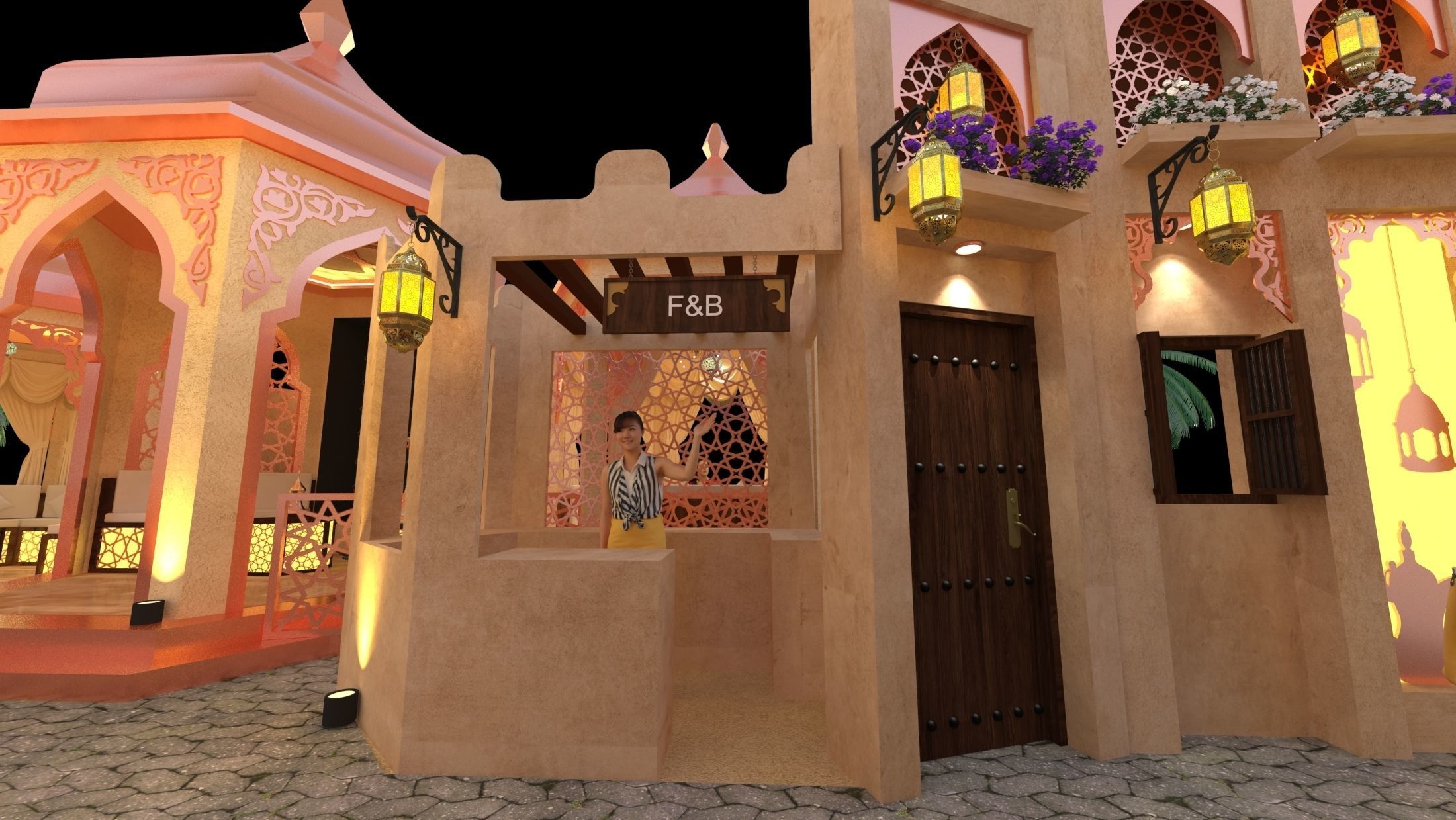 Ramadan Mall Decoration 002 3D model_14