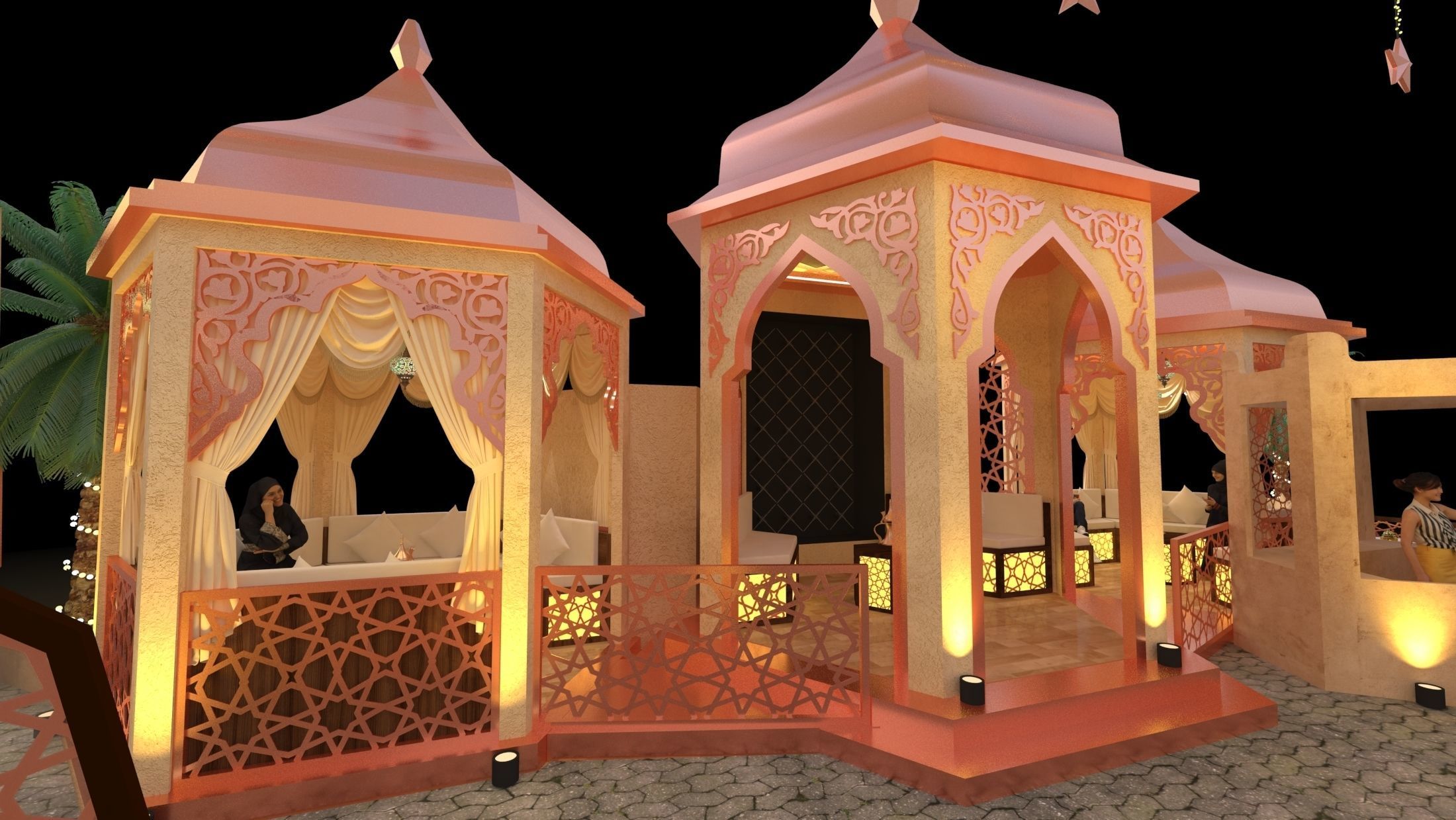 Ramadan Mall Decoration 002 3D model_7
