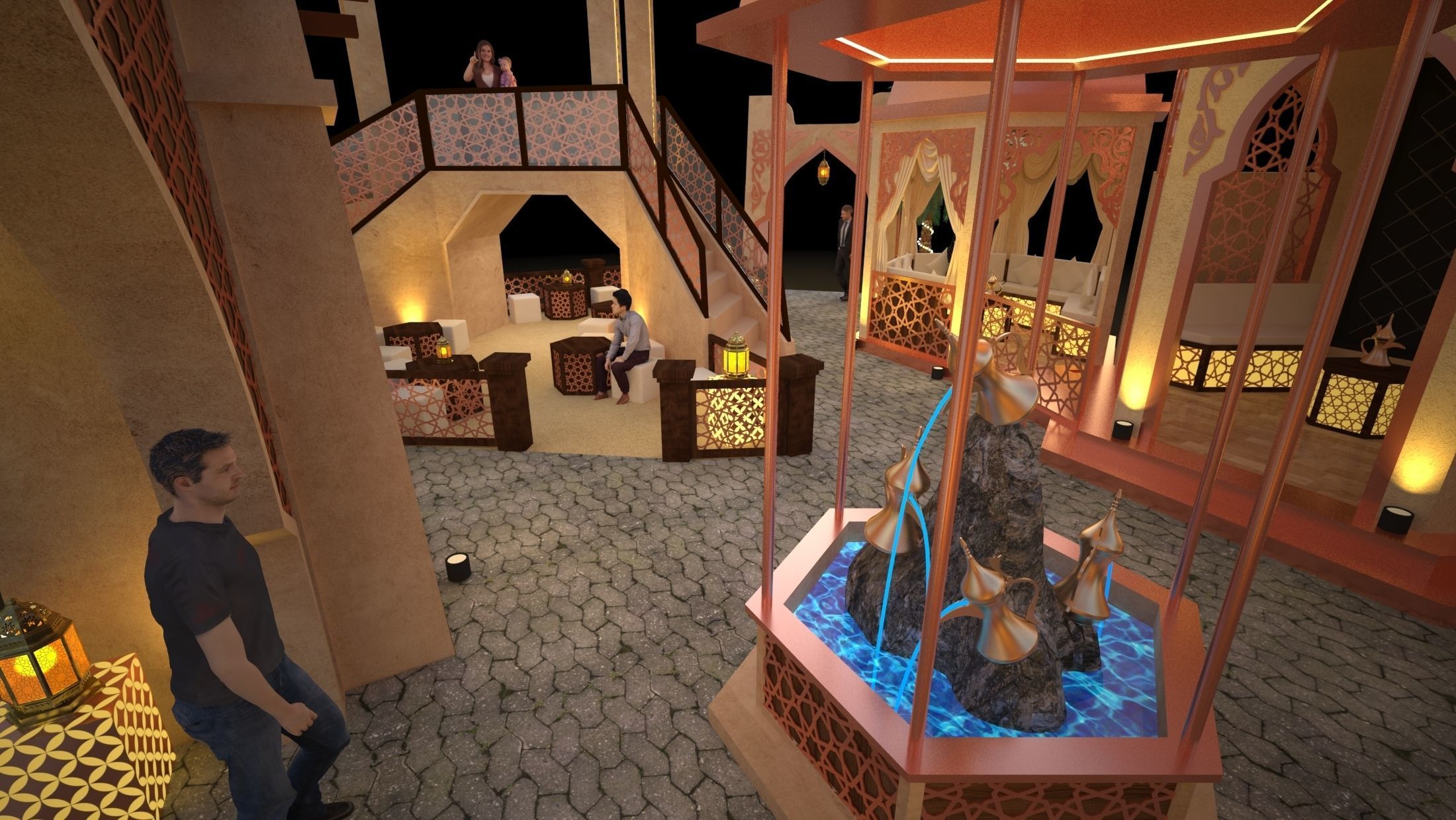 Ramadan Mall Decoration 002 3D model_11