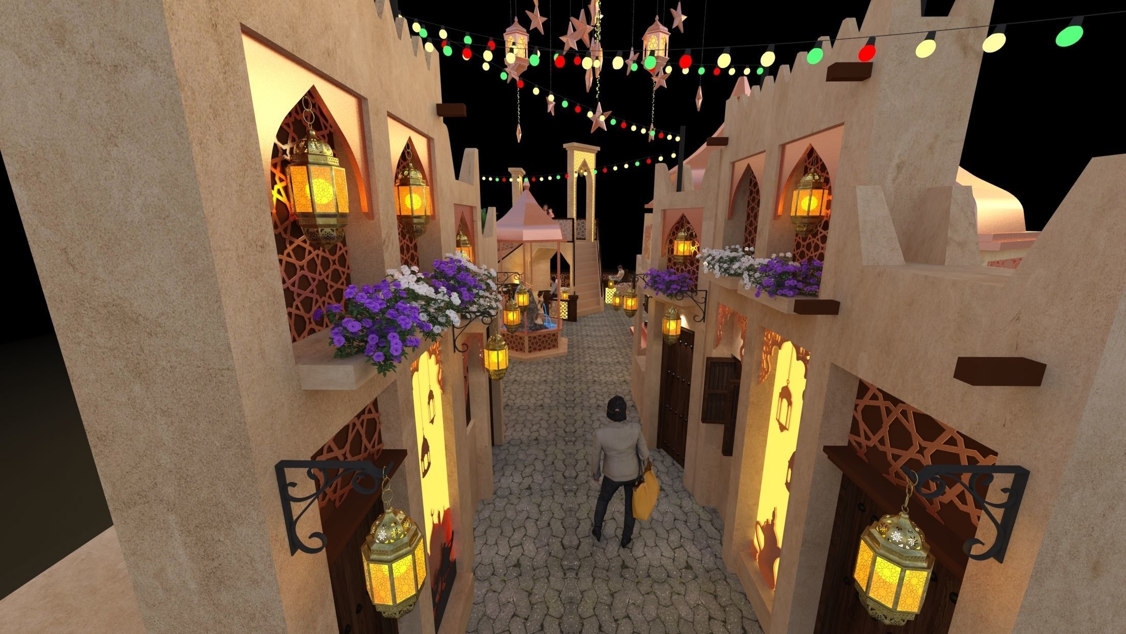 Ramadan Mall Decoration 002 3D model_3