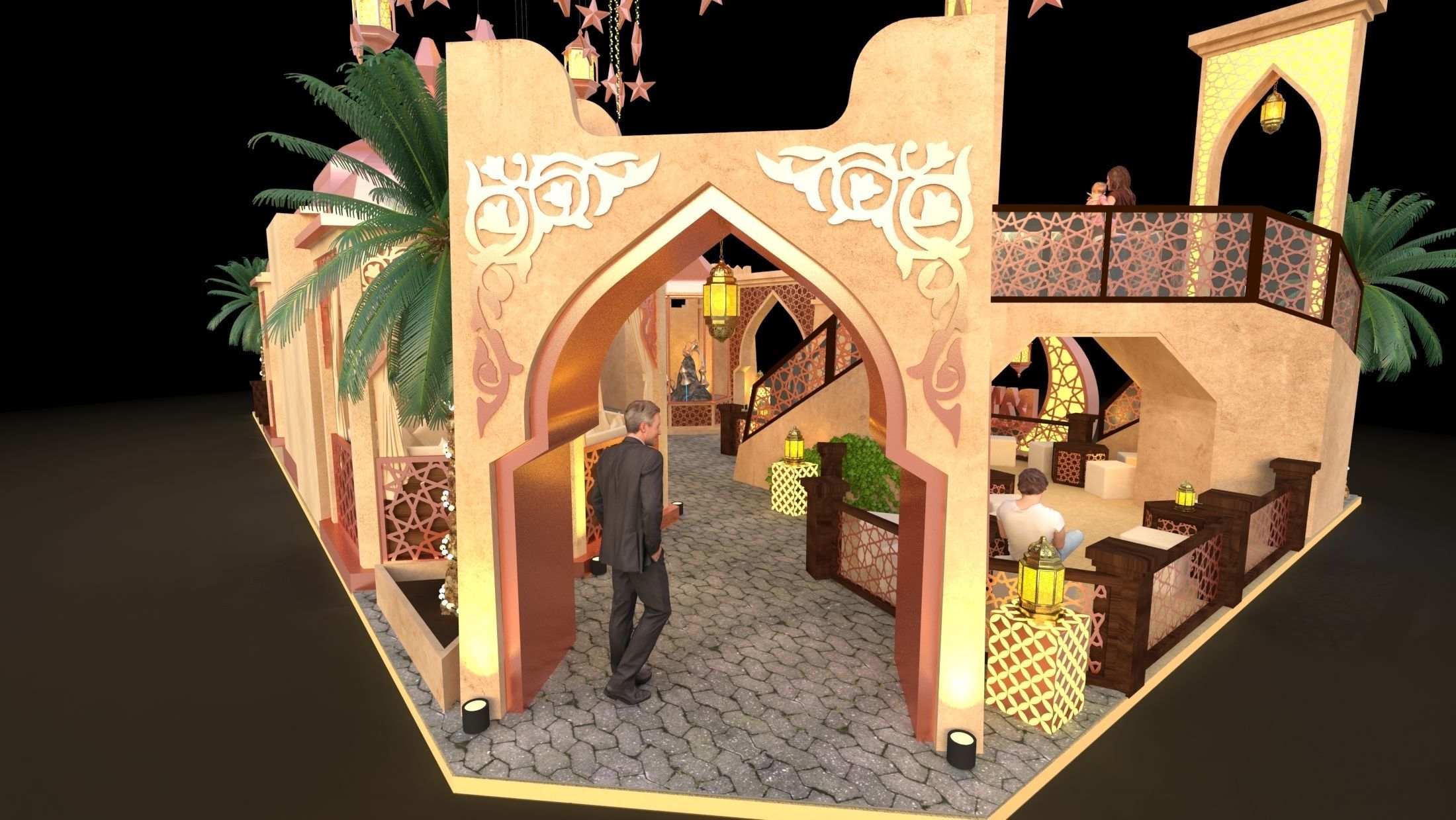 Ramadan Mall Decoration 002 3D model_5