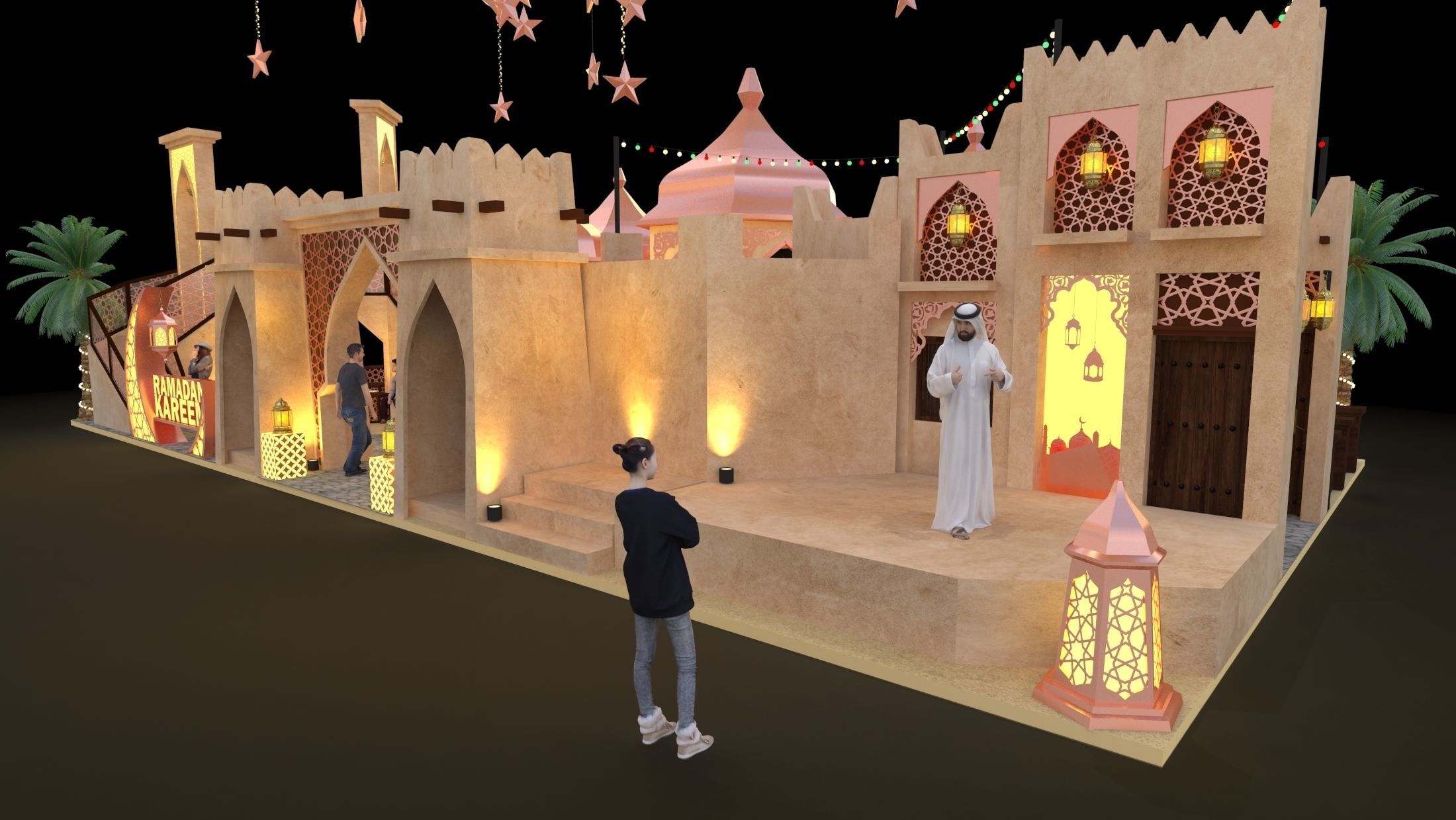 Ramadan Mall Decoration 002 3D model_13