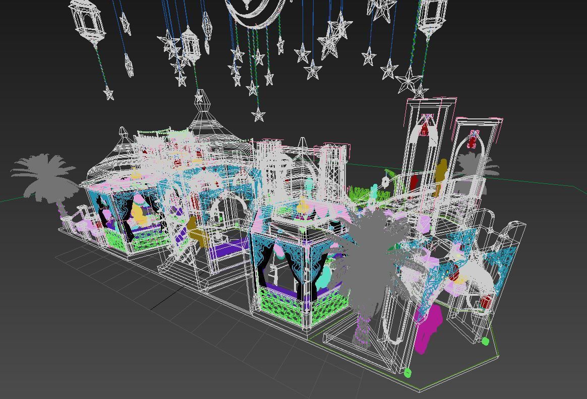 Ramadan Mall Decoration 002 3D model_17