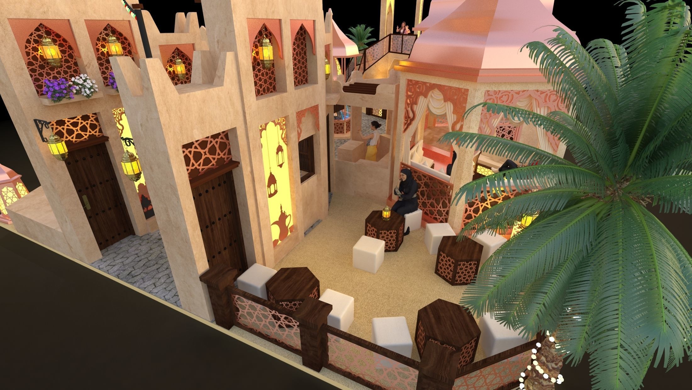 Ramadan Mall Decoration 002 3D model_12