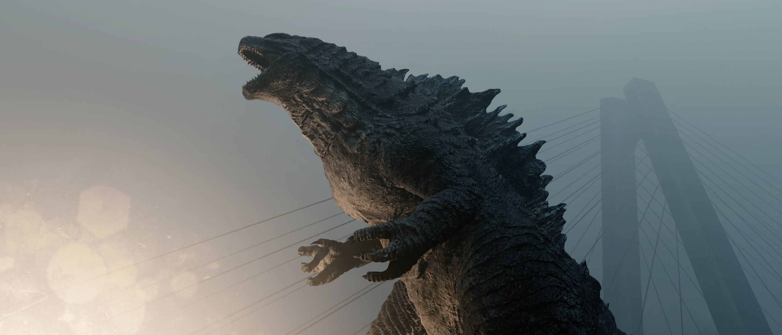Godzilla kaiju titan Low-poly 3D model_34