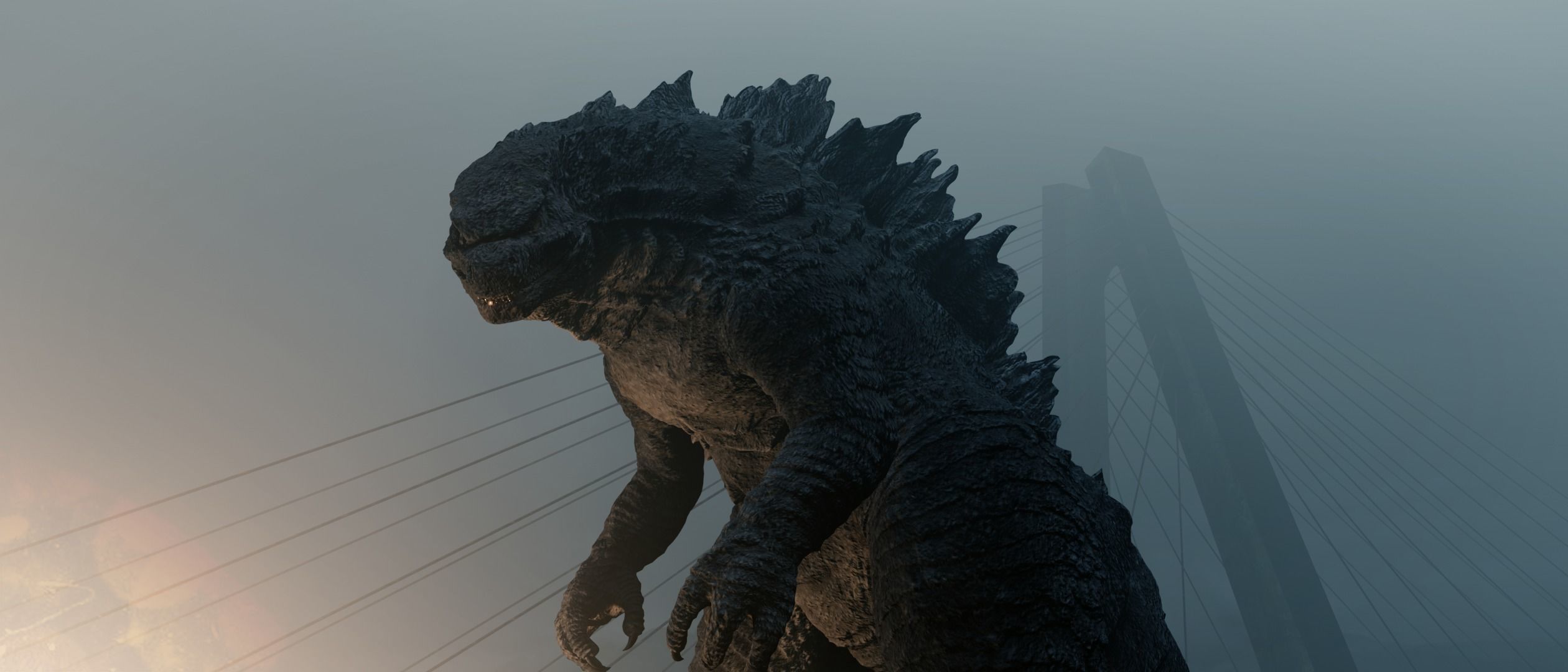 Godzilla kaiju titan Low-poly 3D model_23