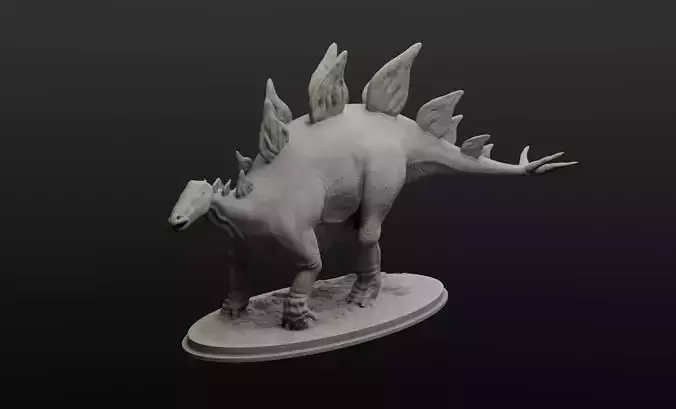 Stegosaurus model intended for 3D printing