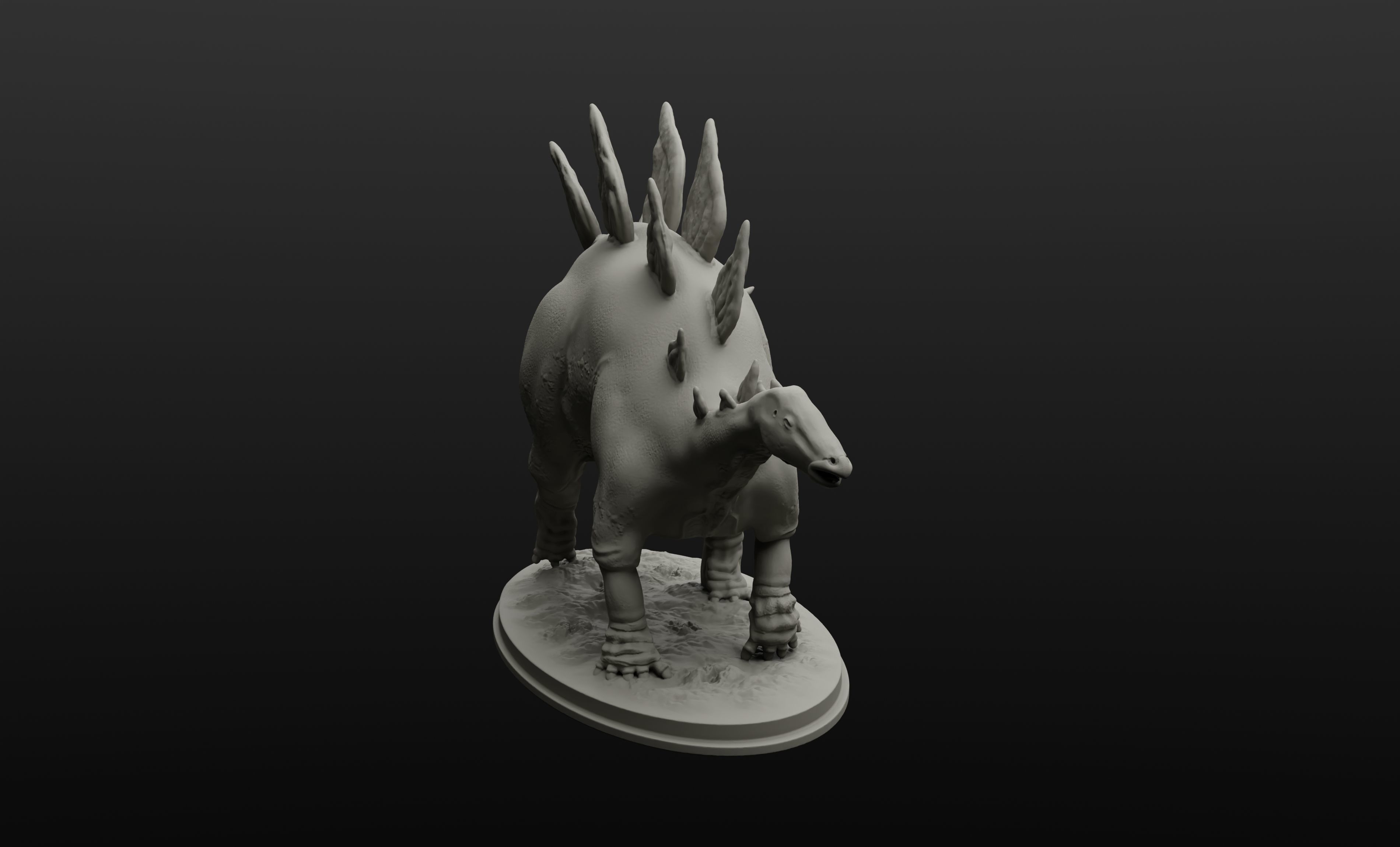 Stegosaurus model intended for 3D printing 3D model 3D printable | CGTrader