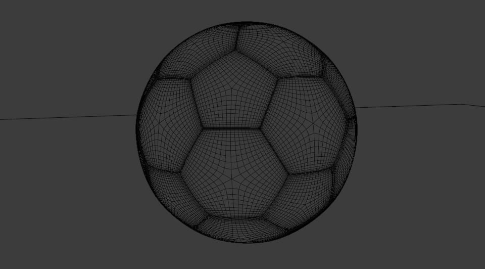 Soccer Ball is a high quality model Low-poly 3D model_4