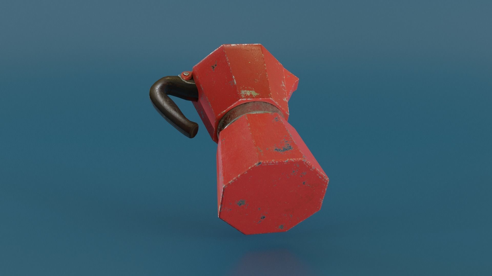 Moka Pot Low-poly 3D model_4