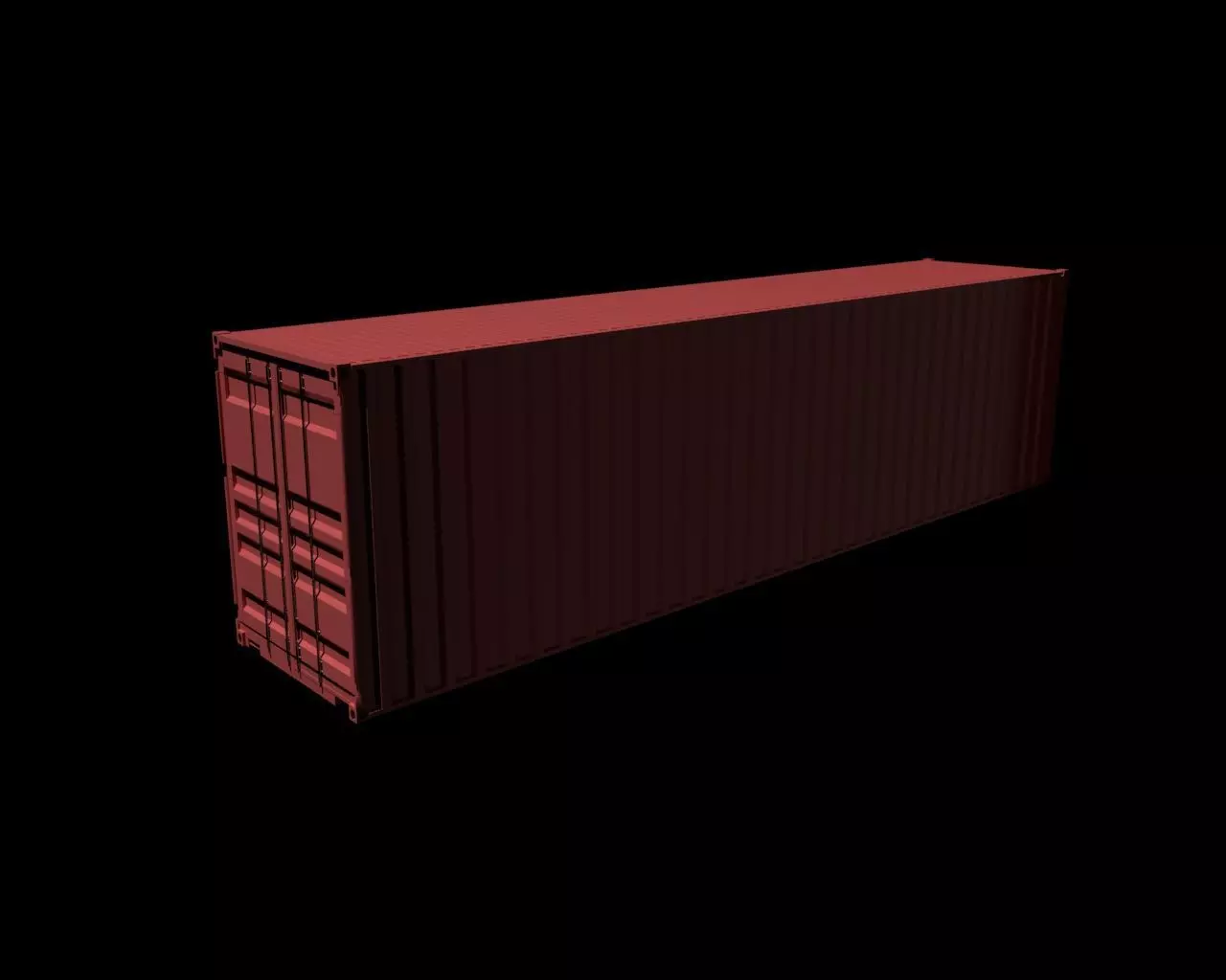 container 40 Feet Free 3D model