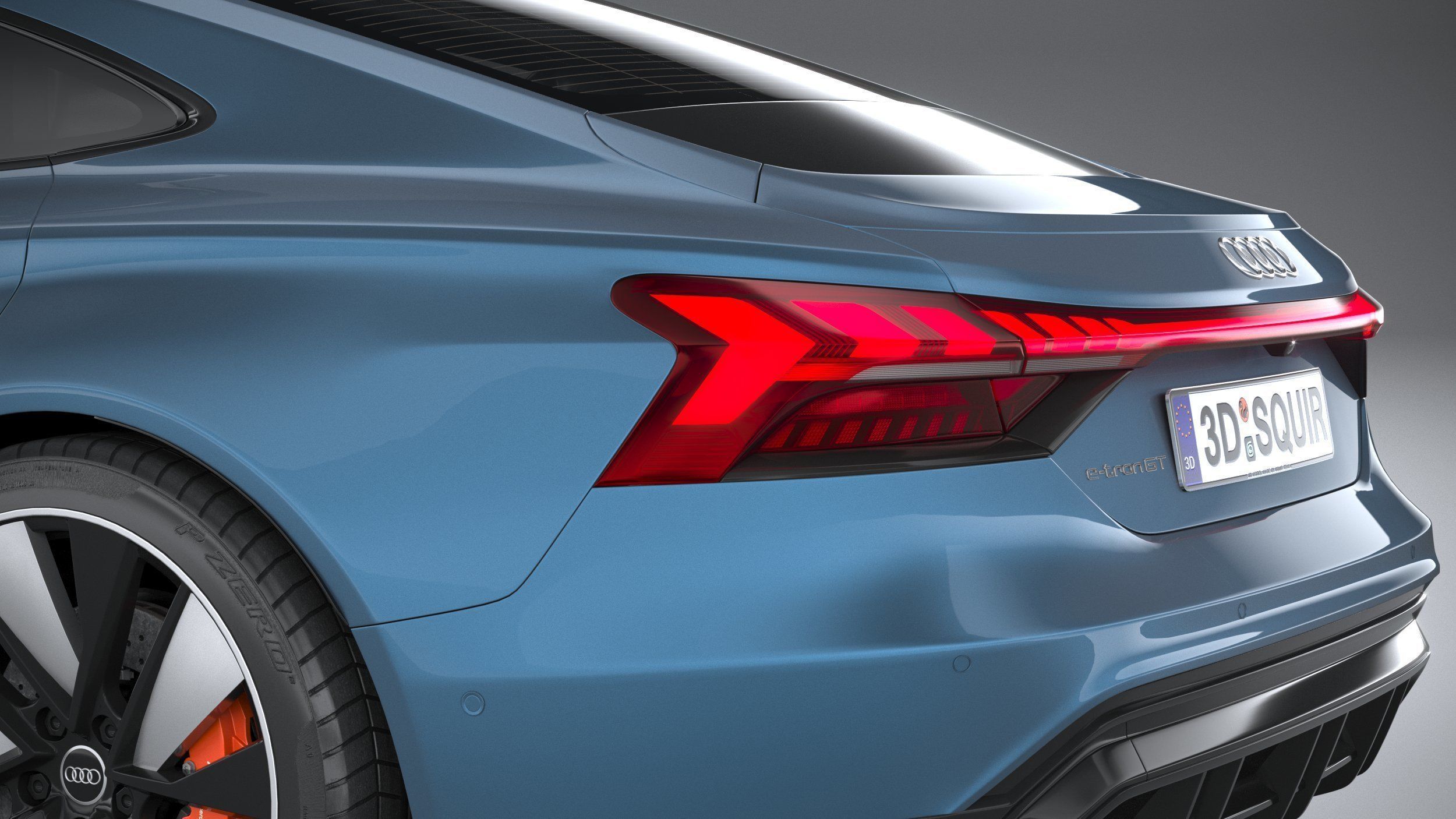 Audi e-tron GT quattro 2022 3D model_6