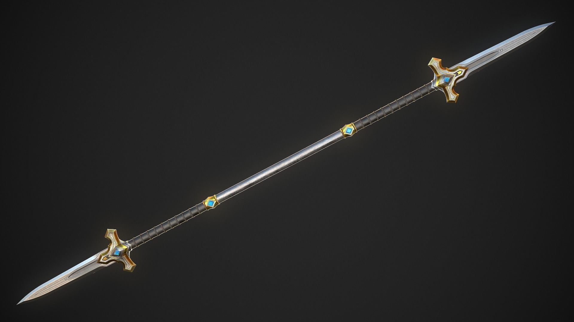 Melee Weapon Set A6 3D Model Collection_20