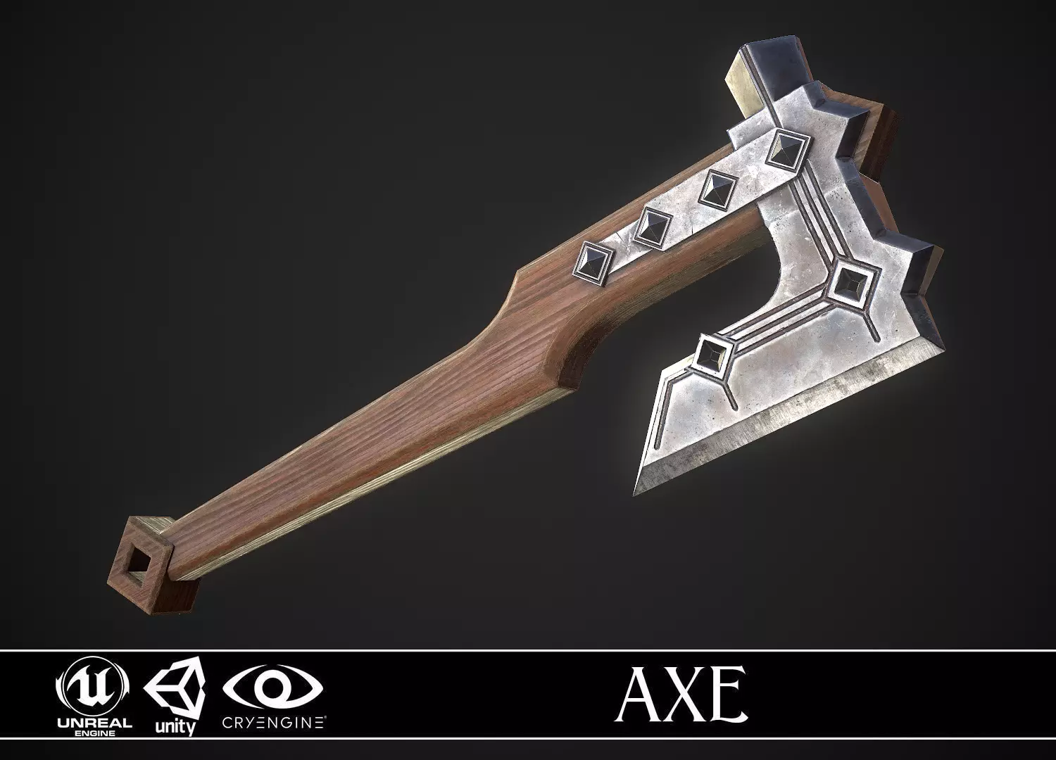 3D model Dwarf Axe VR / AR / low-poly | CGTrader