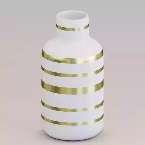 Vase36 vase with gold stripes