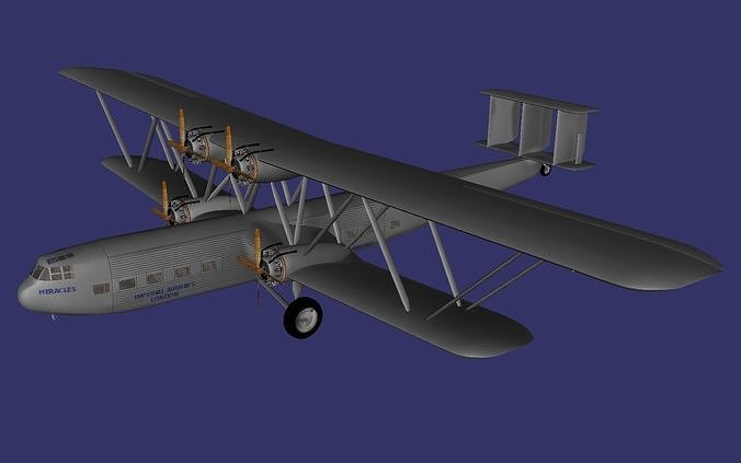 Handley Page HP 42 Free low-poly 3D model