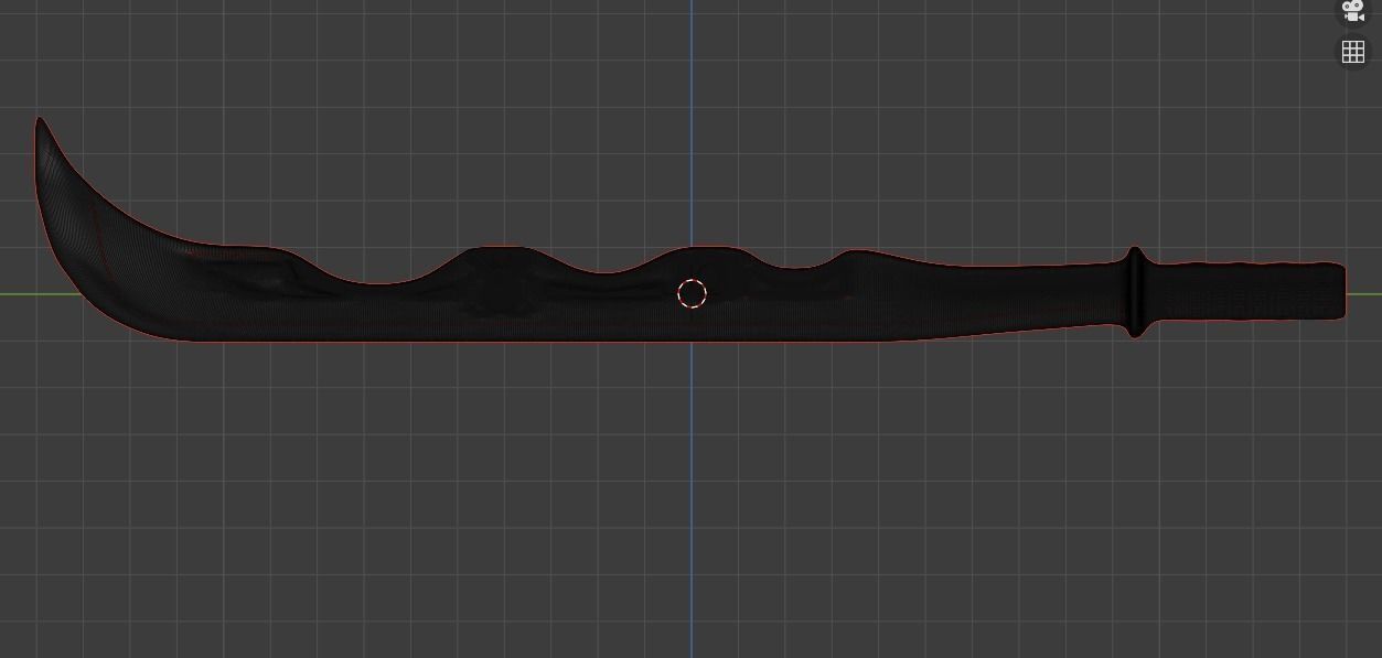 the golden sword and dark sword Low-poly 3D model_9