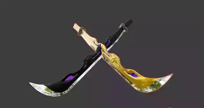 the golden sword and dark sword