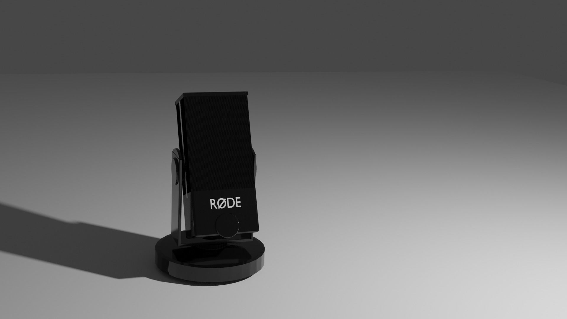 Rode Microphone low poly Free low-poly 3D model_1