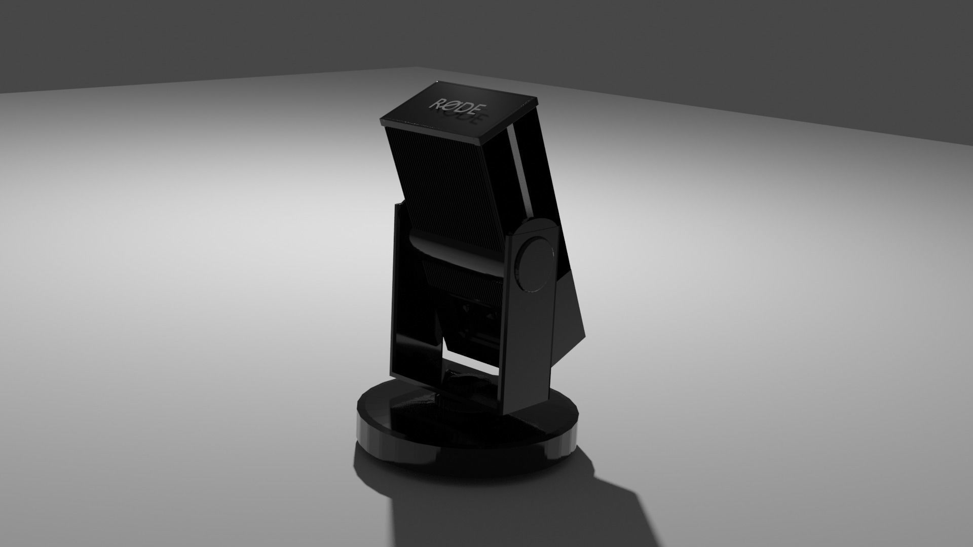 Rode Microphone low poly Free low-poly 3D model_2