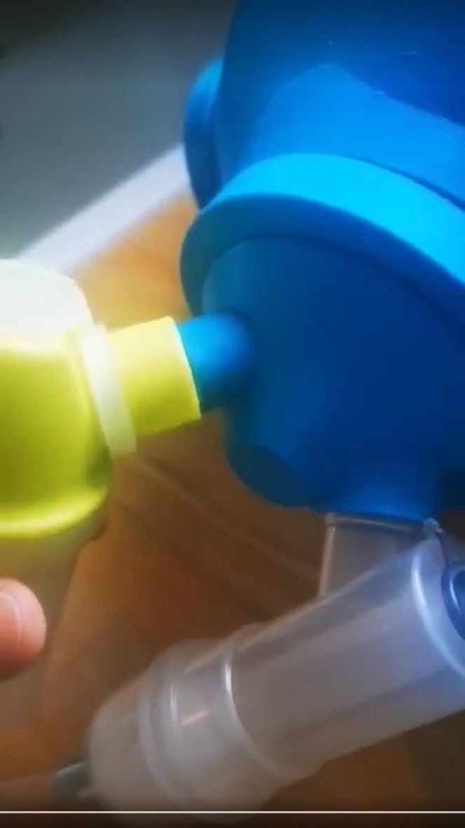 Inhalation mask nebulizer for a horse 3D print model_16