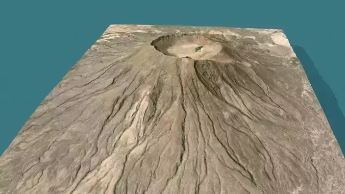 Mountain landscape Crater