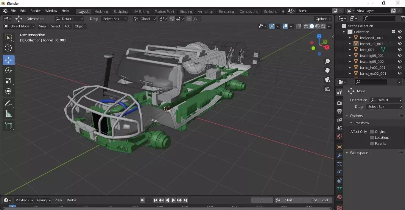 6x6 hummer h2 free Free 3D model