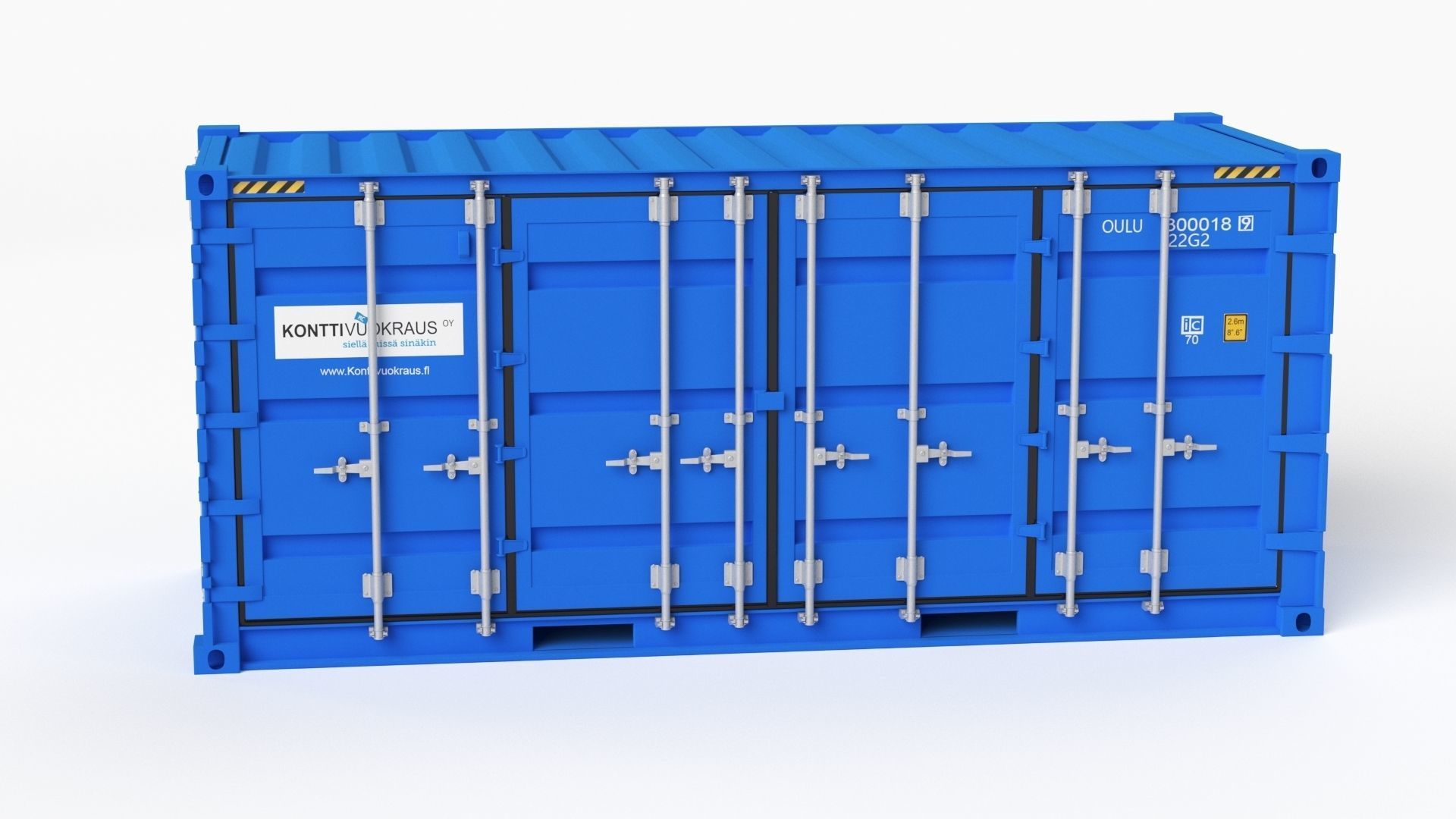 20 ft Cube Open Side Shipping Cargo Container 01 3D model_32