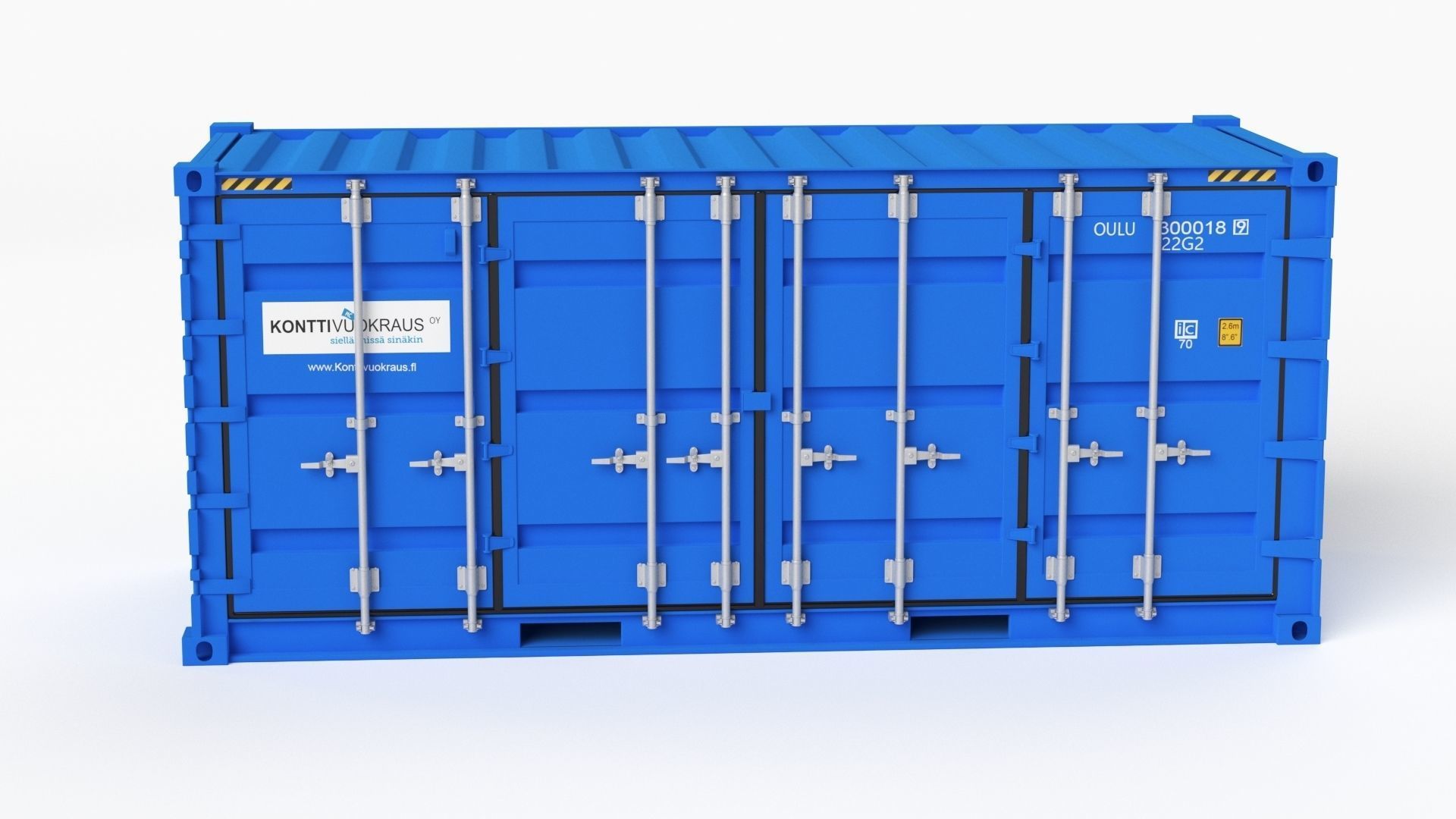 20 ft Cube Open Side Shipping Cargo Container 01 3D model_31