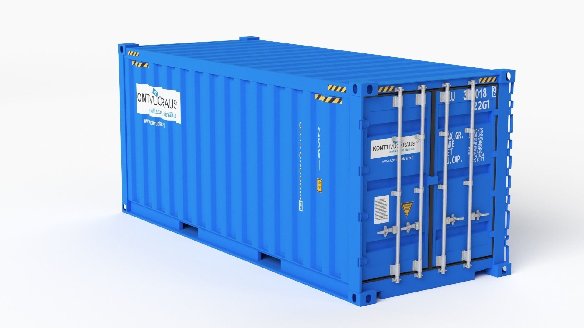 20 ft Cube Open Side Shipping Cargo Container 01 3D model_21