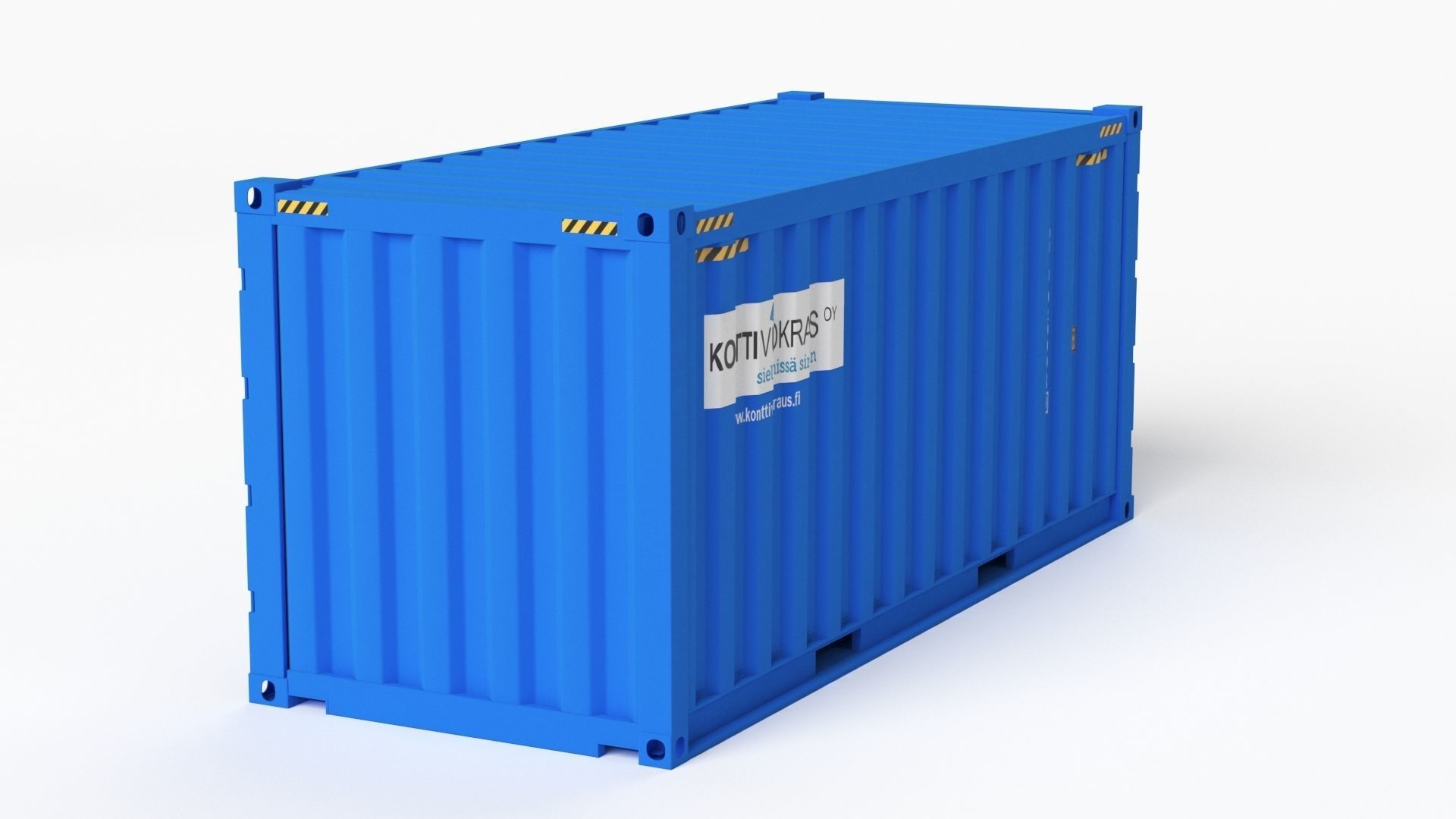 20 ft Cube Open Side Shipping Cargo Container 01 3D model_25