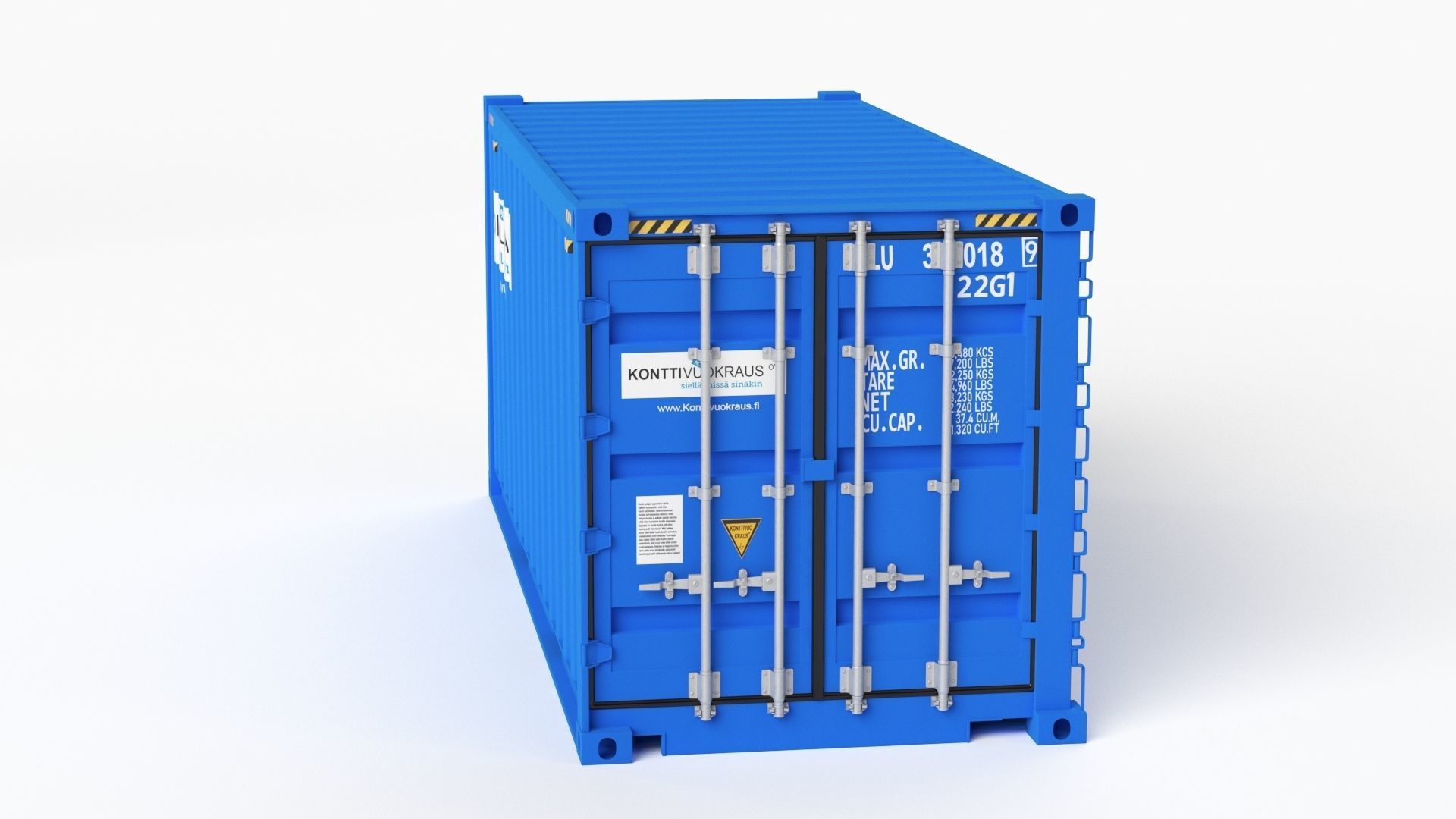 20 ft Cube Open Side Shipping Cargo Container 01 3D model_20