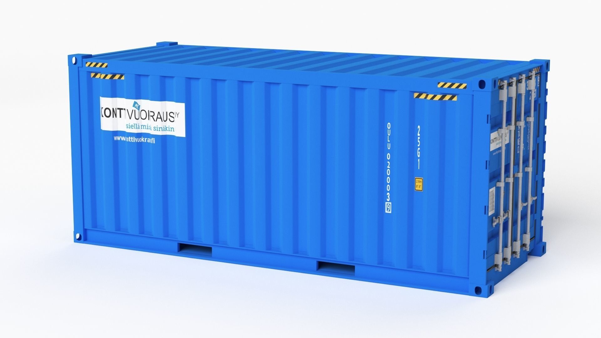 20 ft Cube Open Side Shipping Cargo Container 01 3D model_22