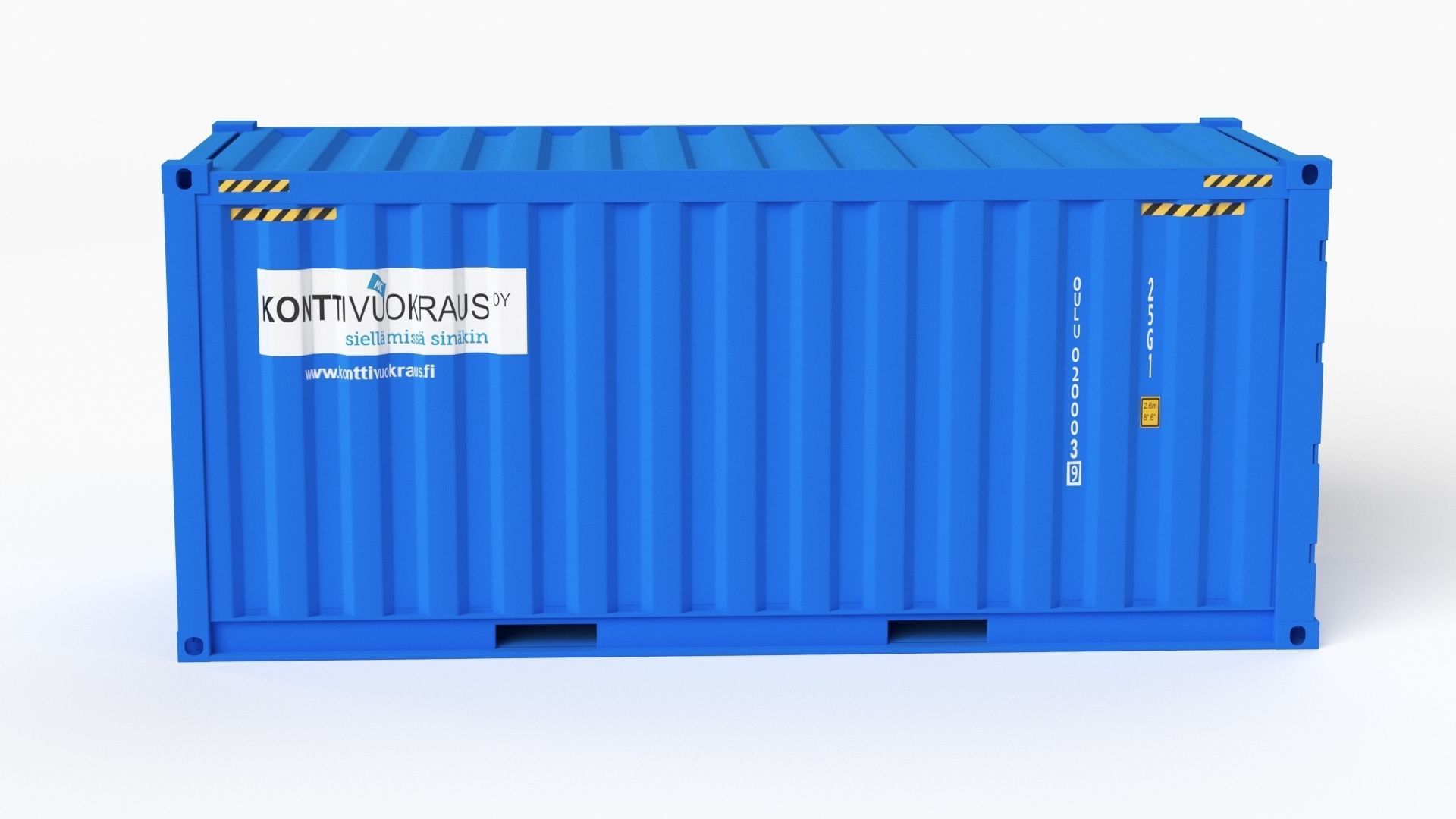 20 ft Cube Open Side Shipping Cargo Container 01 3D model_23