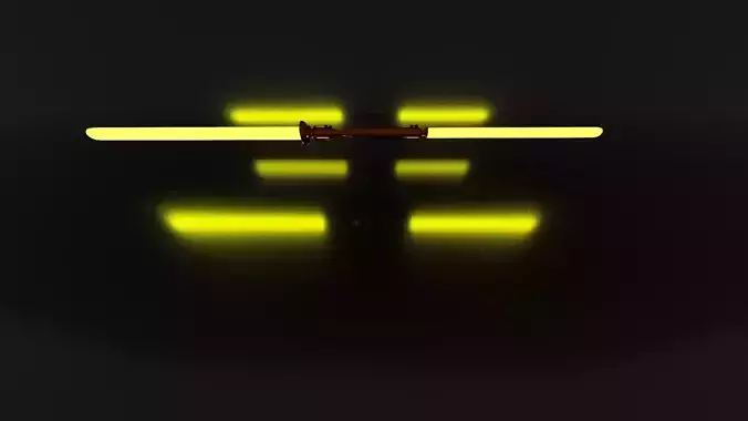 Lightsaber light saber Free low-poly 3D model