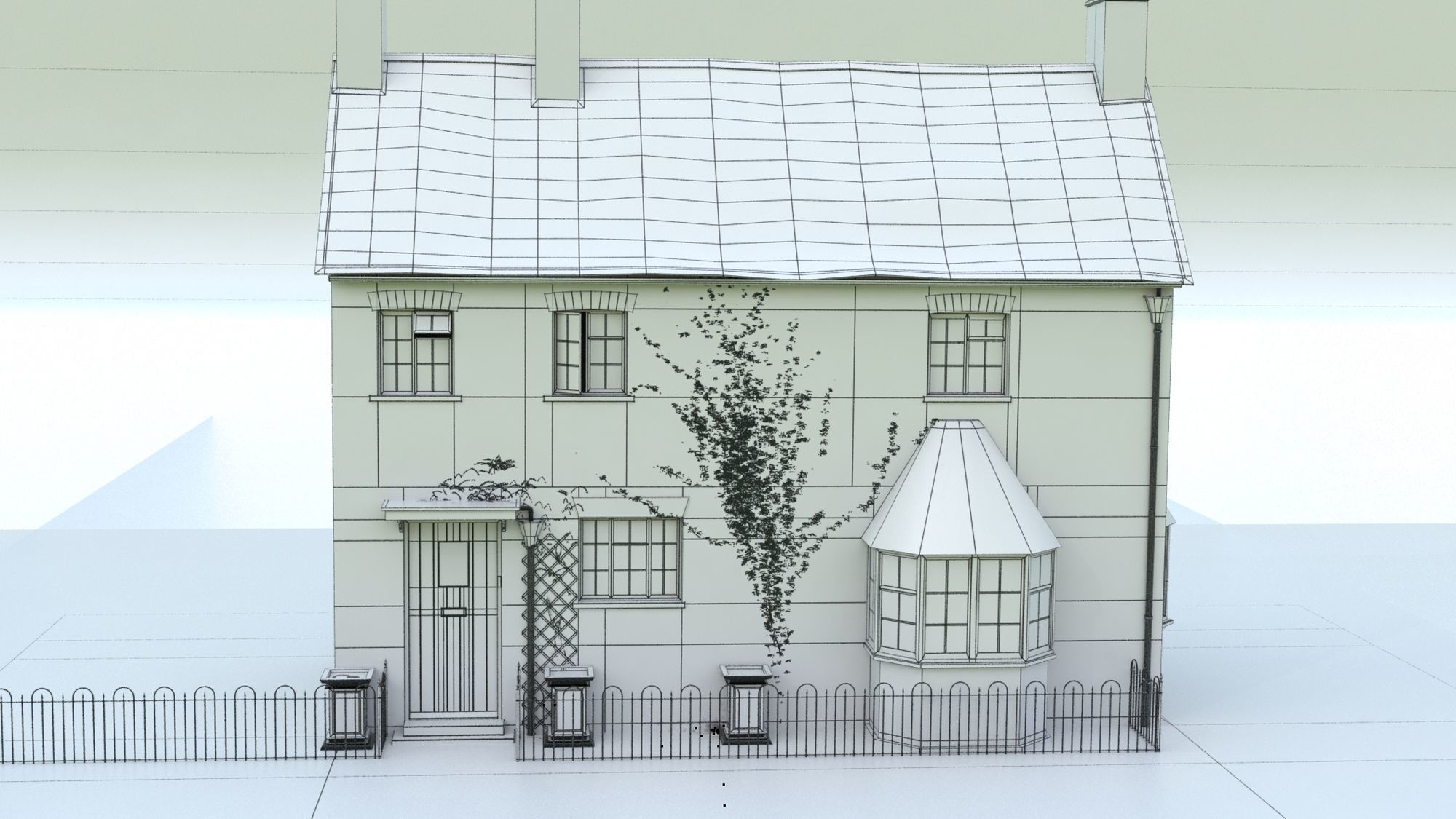 A Cottage house in cotswolds 3D model_10