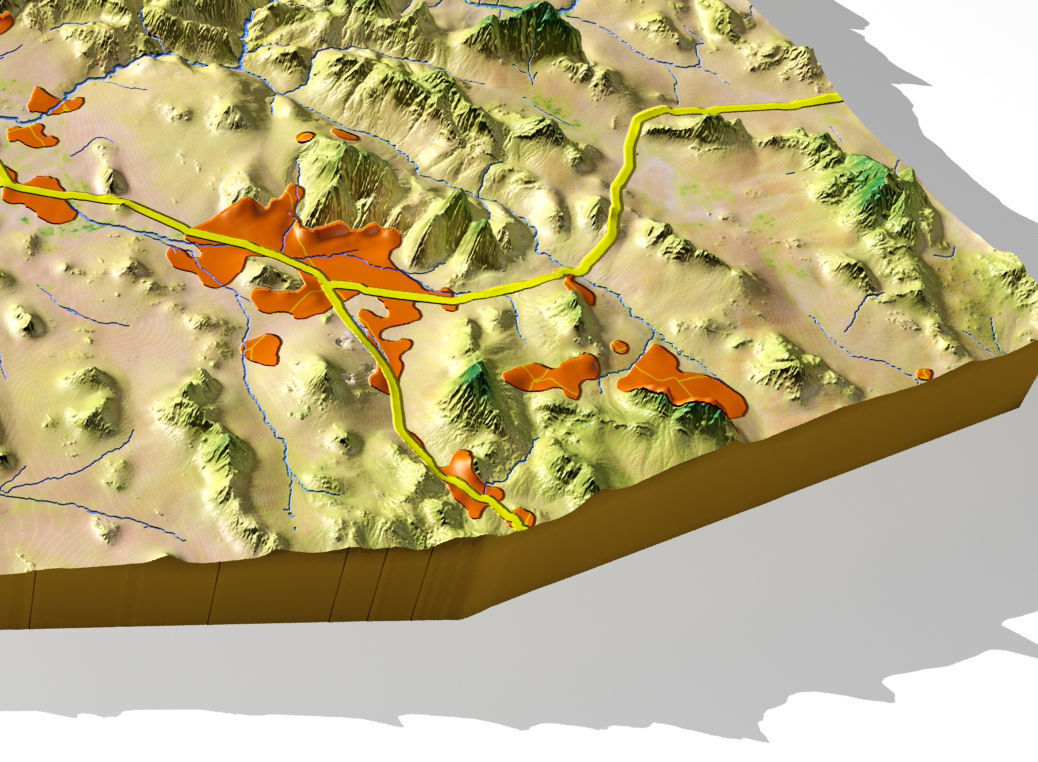 Arizona 3 High resolution 3D relief maps 3D model_10