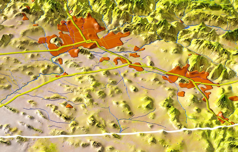 Arizona 3 High resolution 3D relief maps 3D model_3