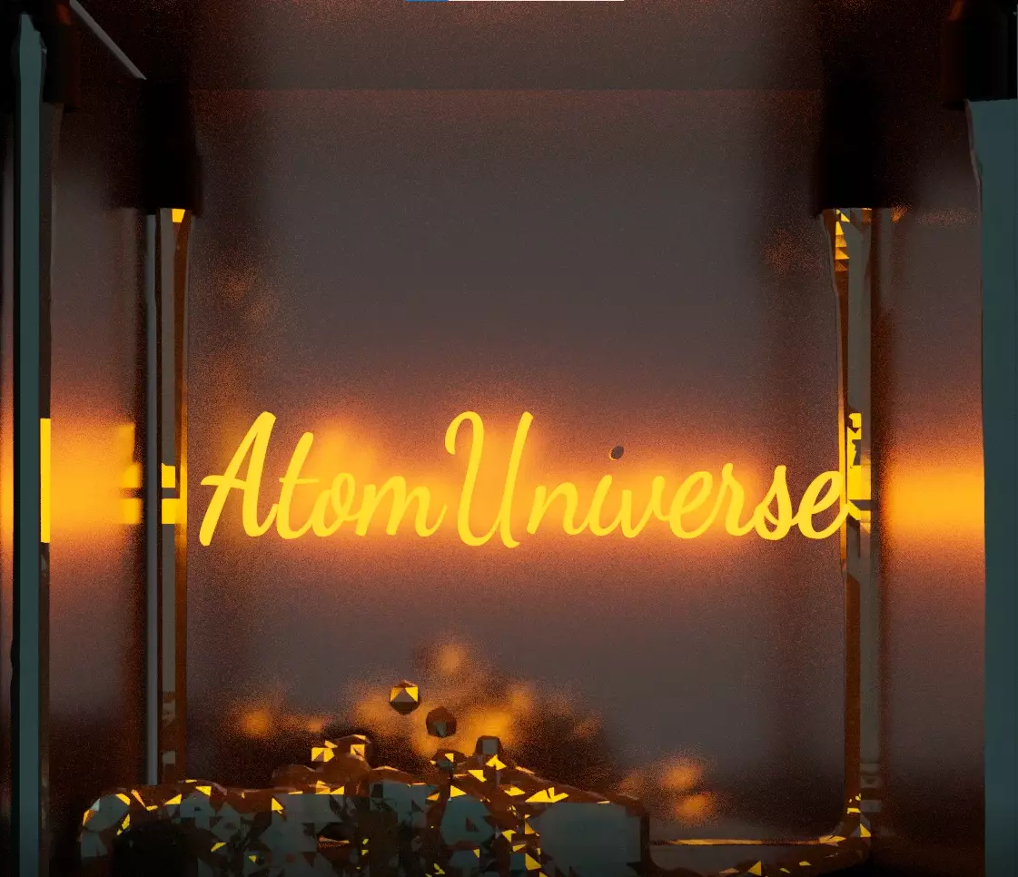 Text with water Free low-poly 3D model_0