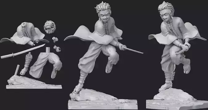 Demon Slayer  Kimetsu no Yaiba 3d print model 3D print model