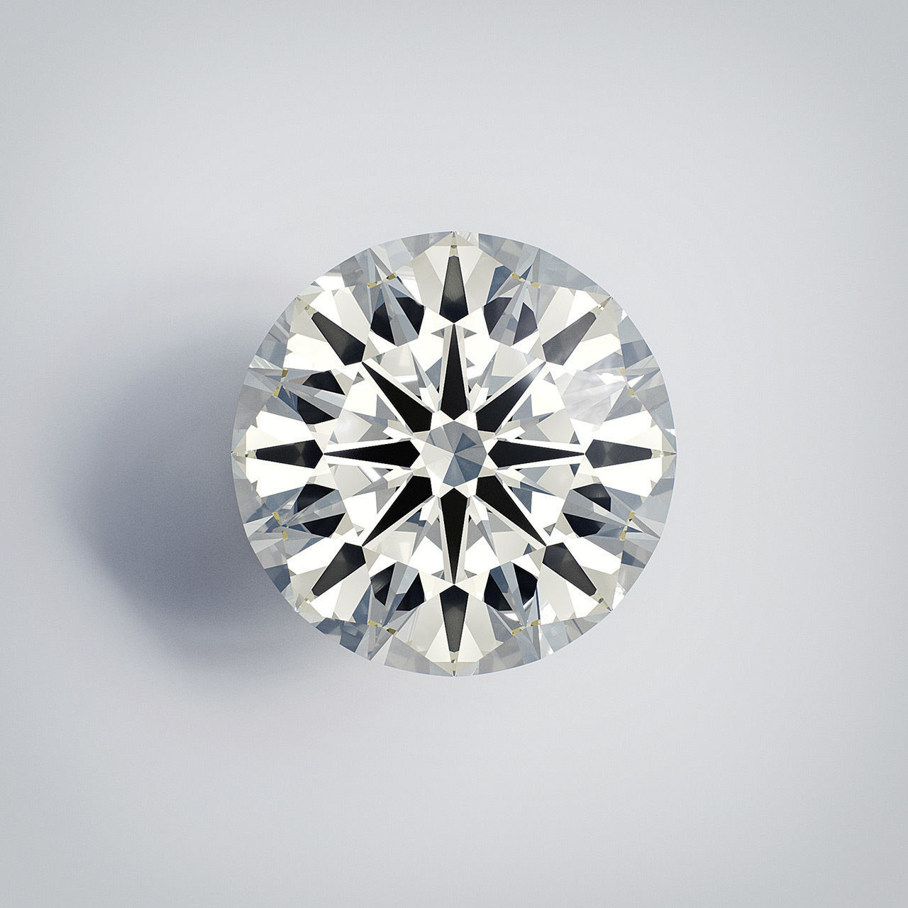 Diamond Round Cut 3D model 3D model_2